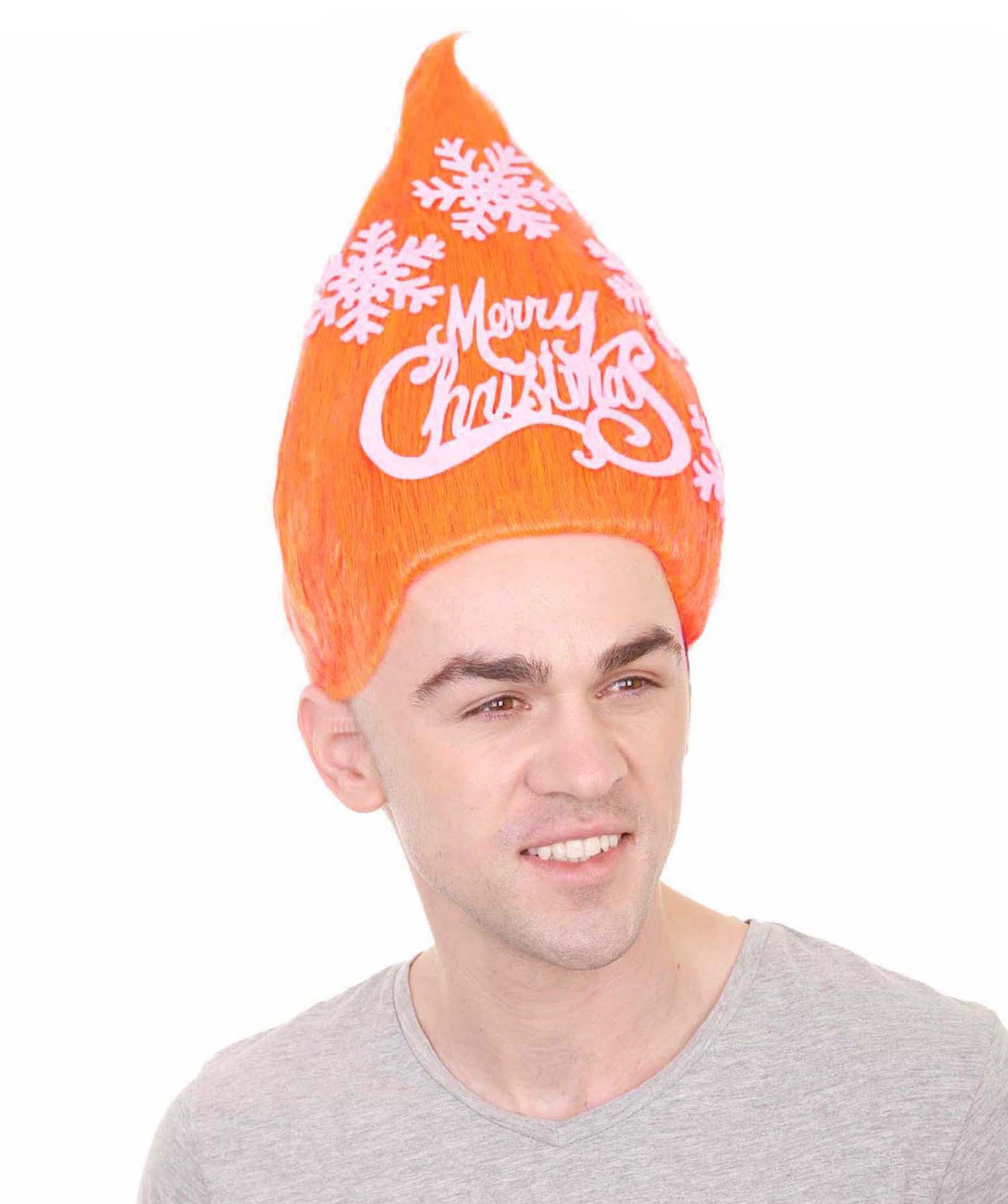 Orange Christmas Tree Wig