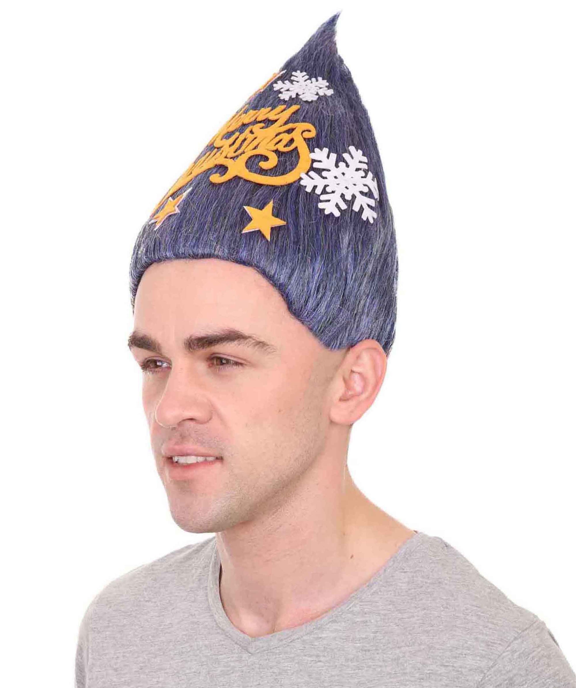 Blue Christmas Tree Wig