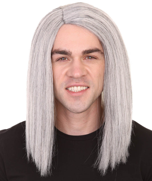 Vampire Unisex Long White Wig | Premium Breathable Capless Cap