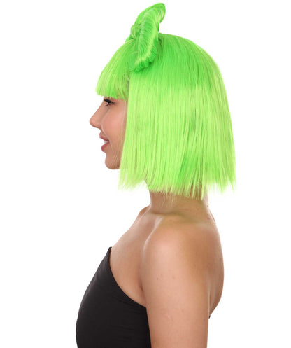 Lime Women's Butterfly Bow Wigs