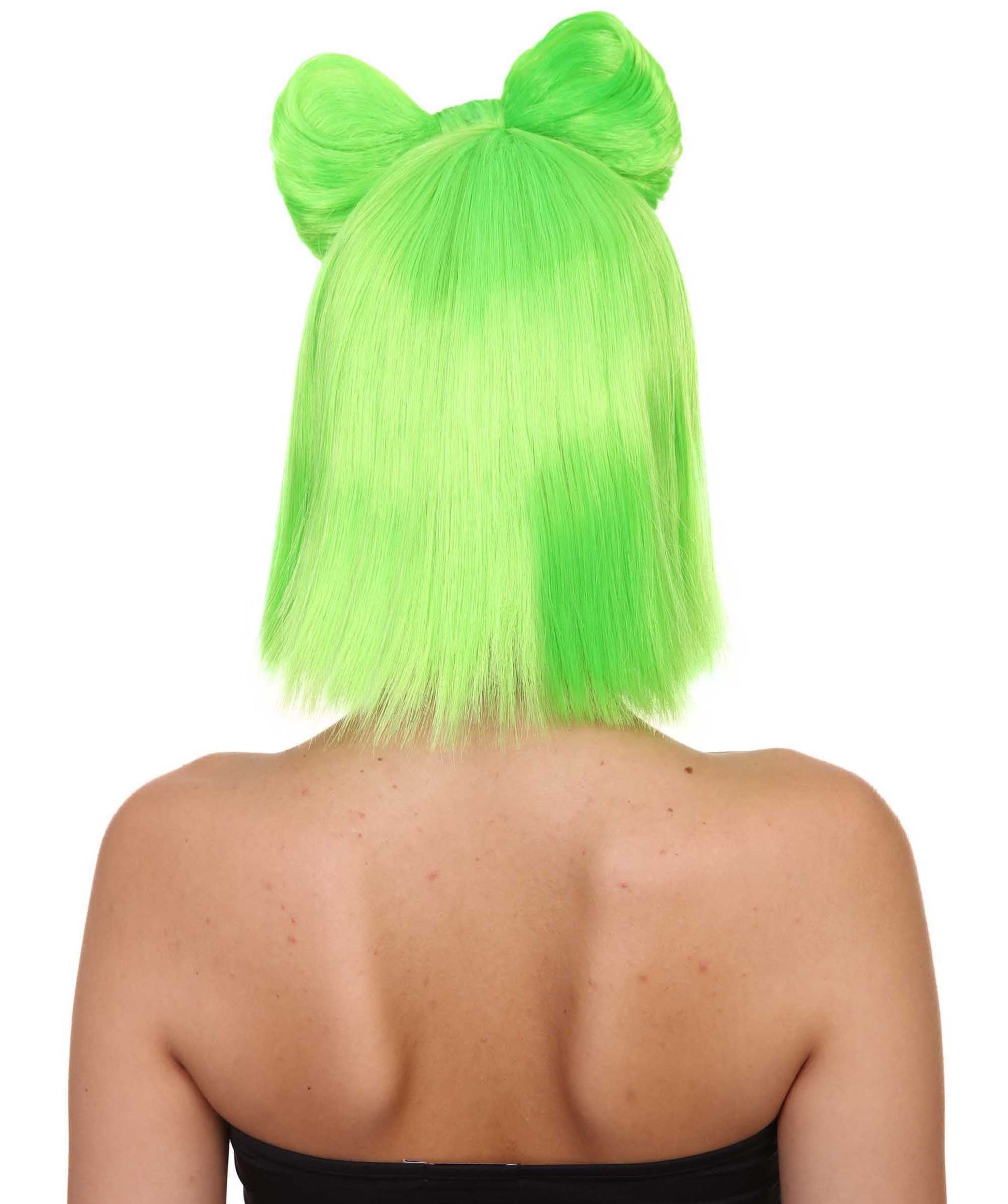 Lime Women's Butterfly Bow Wigs