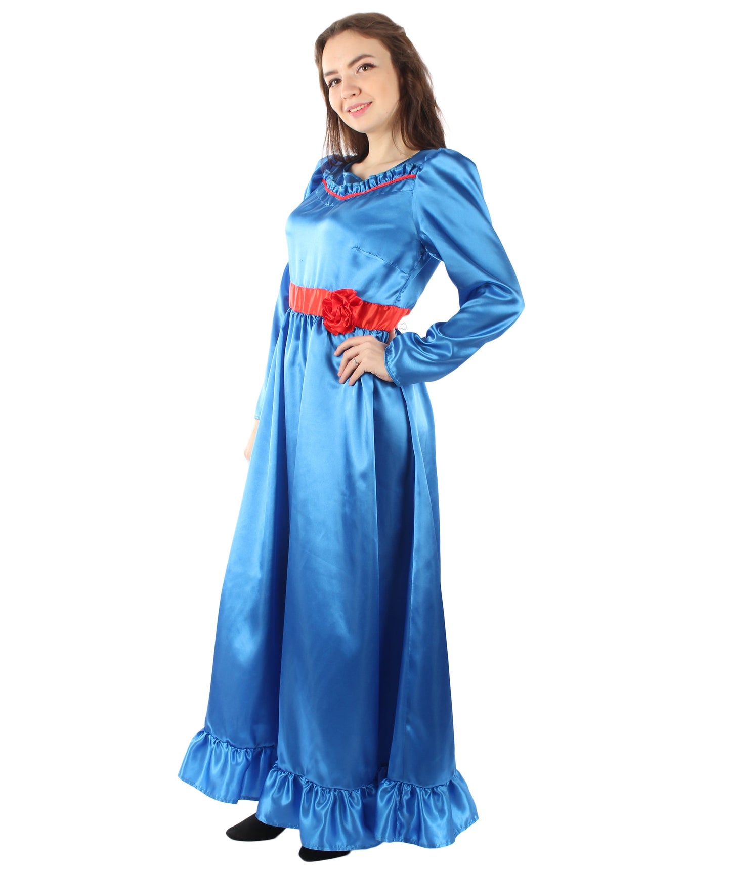 Blue Evil Doll Long Maxi Dress