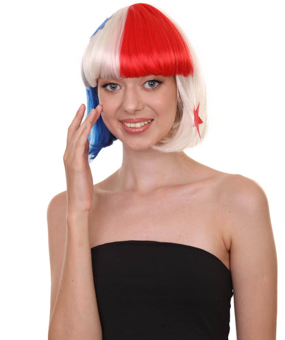 Panama Flag Bob Wig