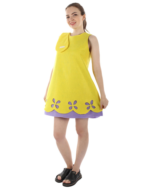 Neon Yellow Magical Troll Princess Costume