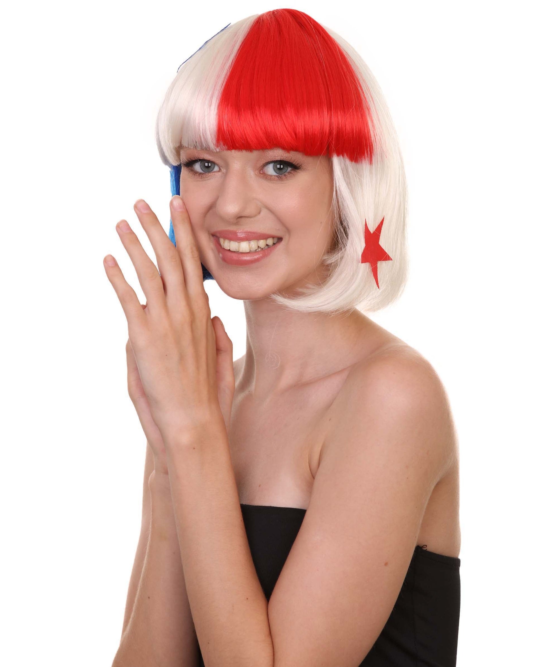 Panama Flag Bob Wig