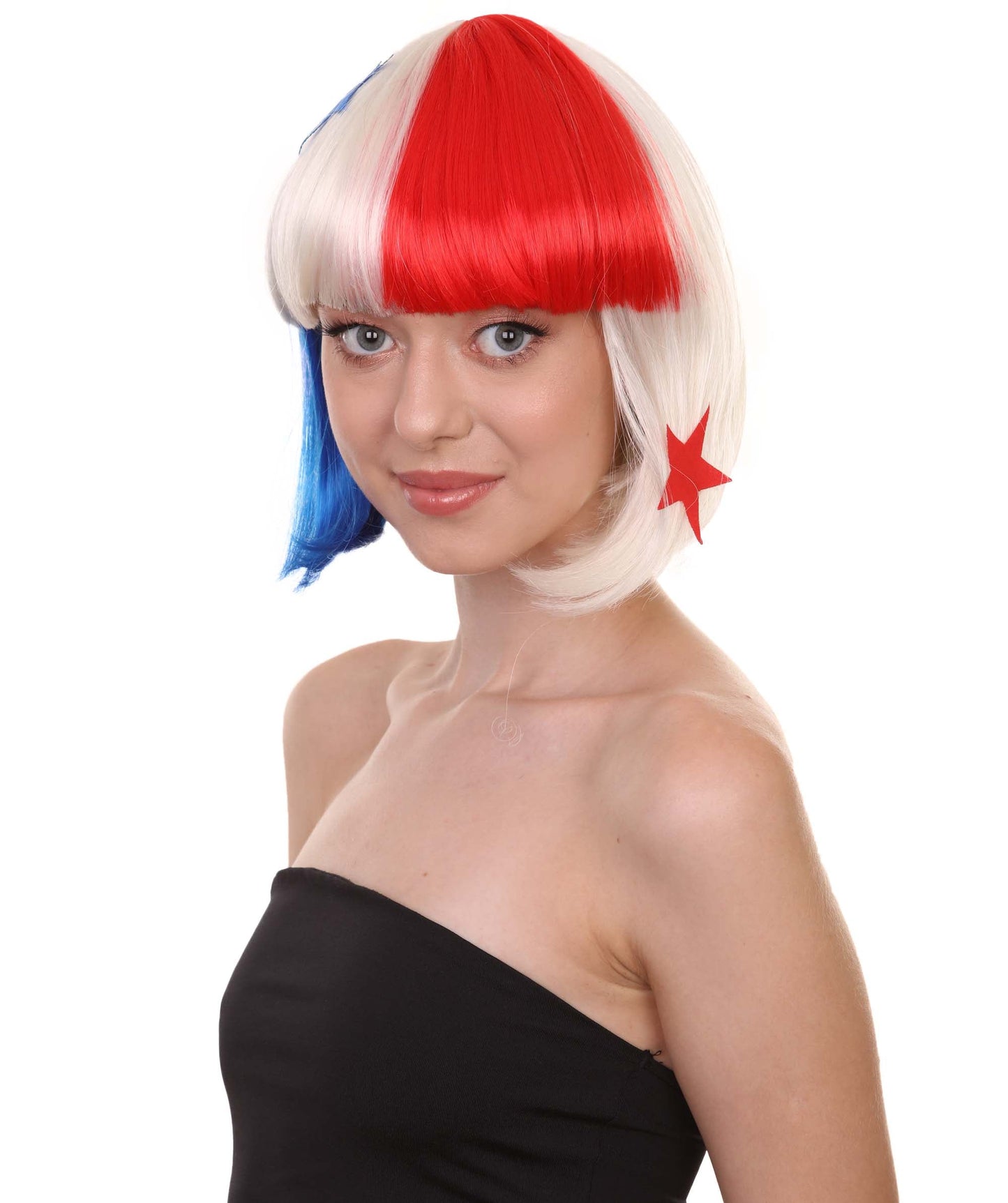 Panama Flag Bob Wig