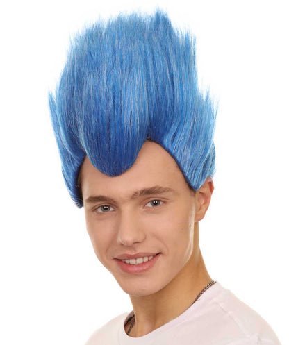 blue halloween wig