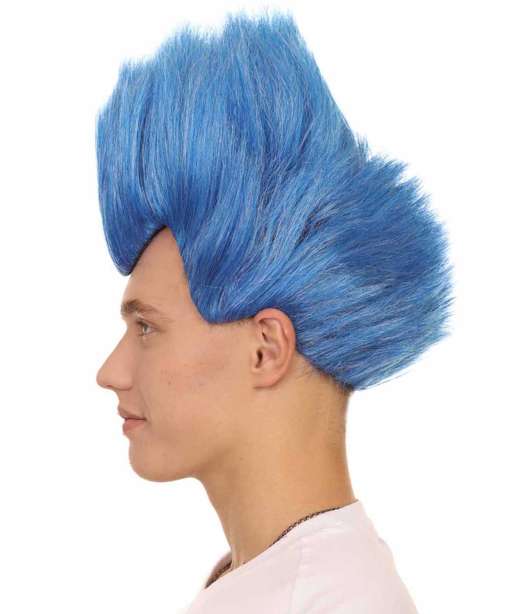 blue halloween wig