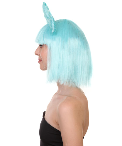 Light Blue Women's Butterfly Bow Wigs