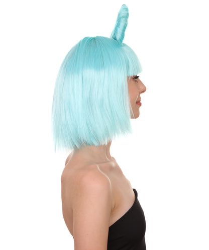 Light Blue Women's Butterfly Bow Wigs