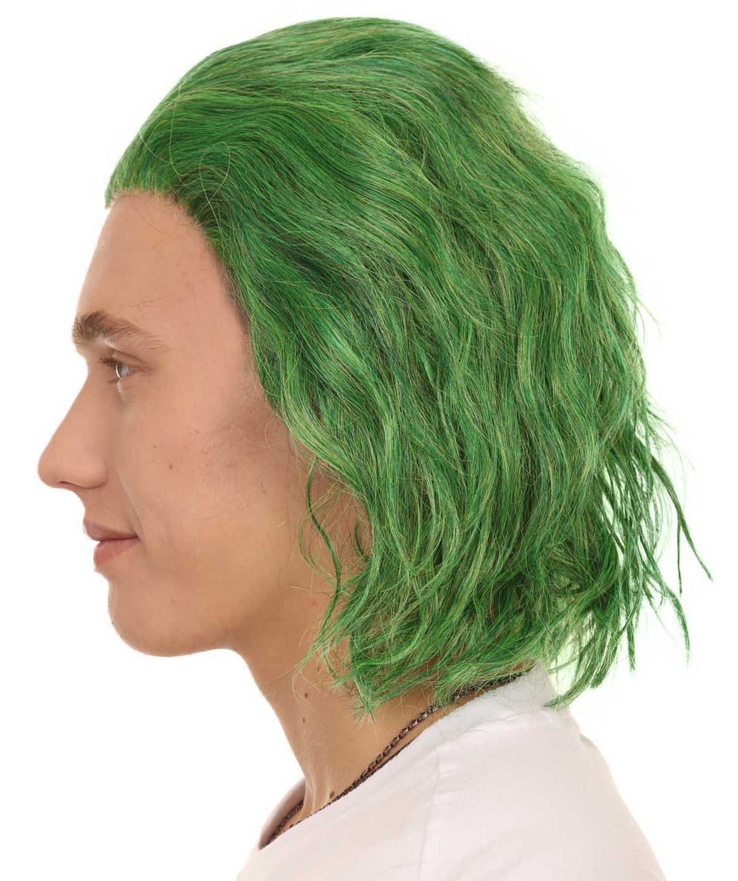 HPO | Sadistic Villian Lace Front Wig | Curly Green Fancy Lace Wig