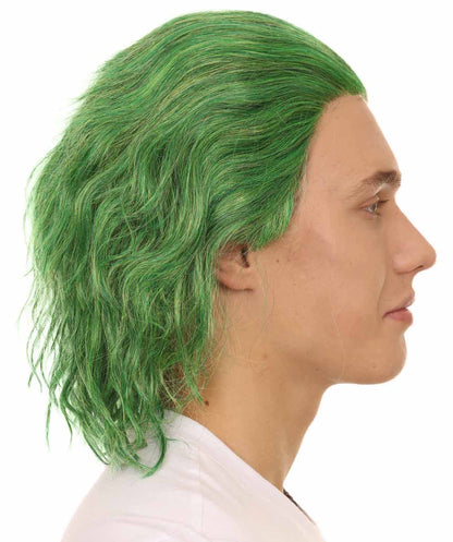 HPO | Sadistic Villian Lace Front Wig | Curly Green Fancy Lace Wig