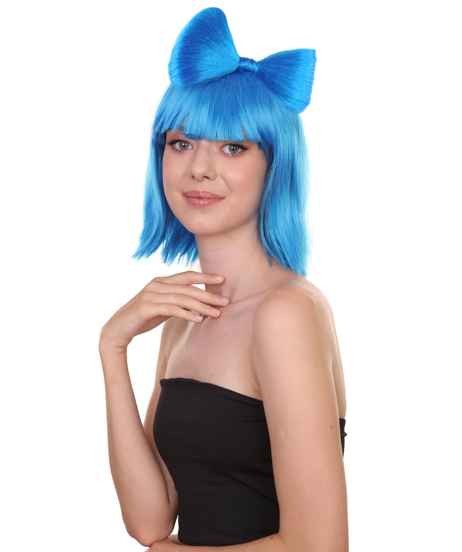 Blue Women's Butterfly Bow Wigs