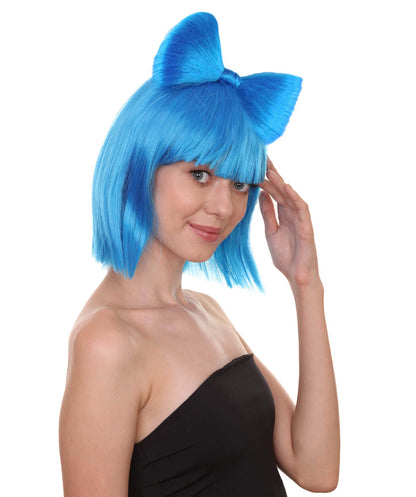 Blue Women's Butterfly Bow Wigs