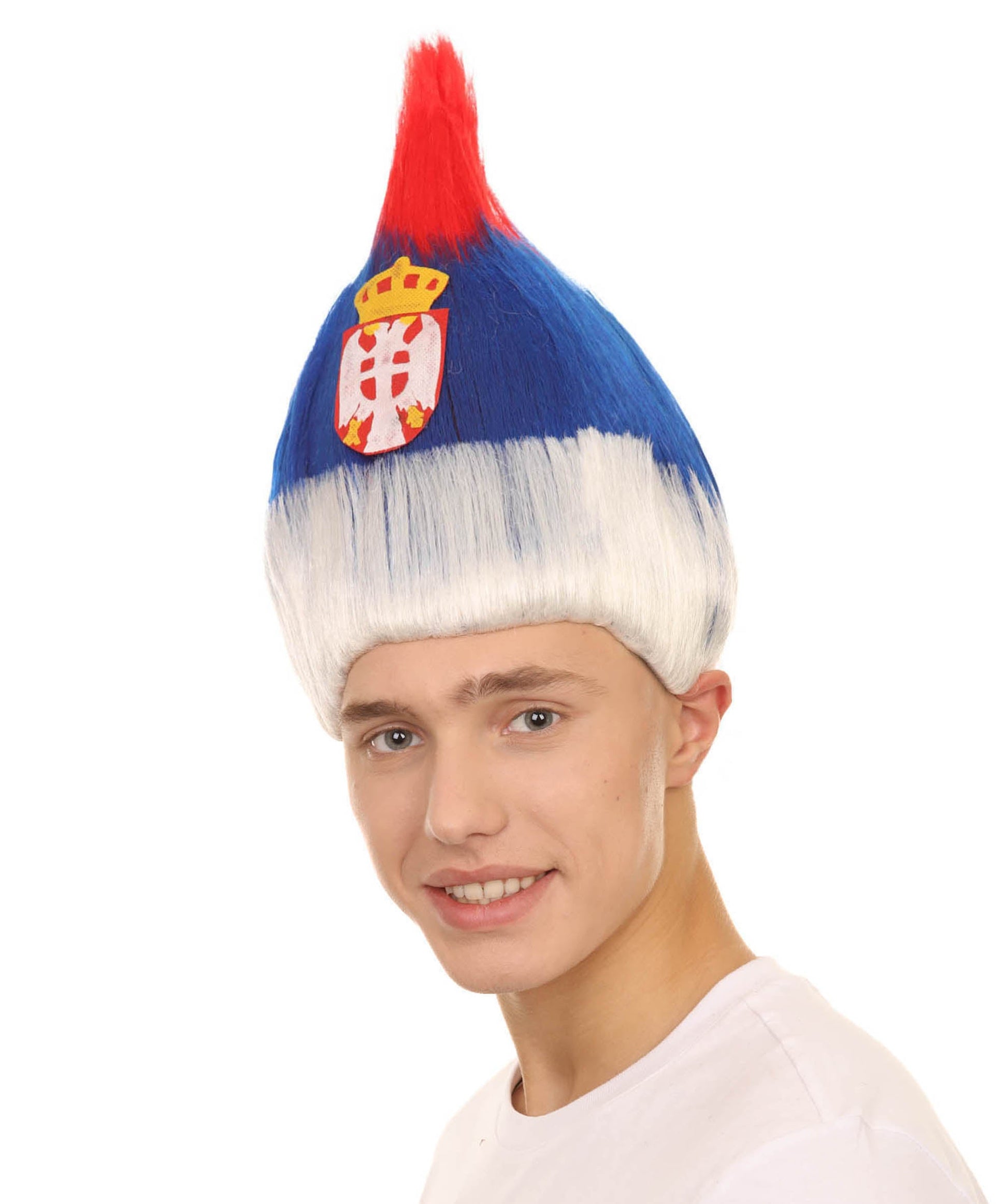 Serbia Sport Troll Wig