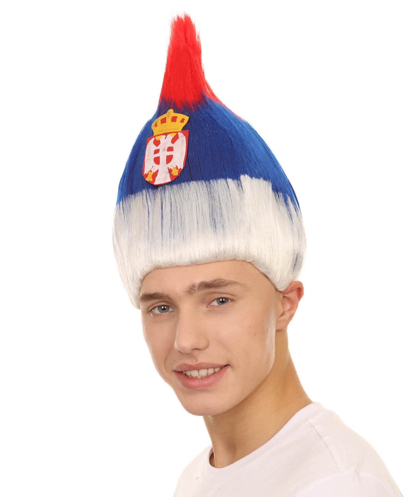 Serbia Sport Troll Wig