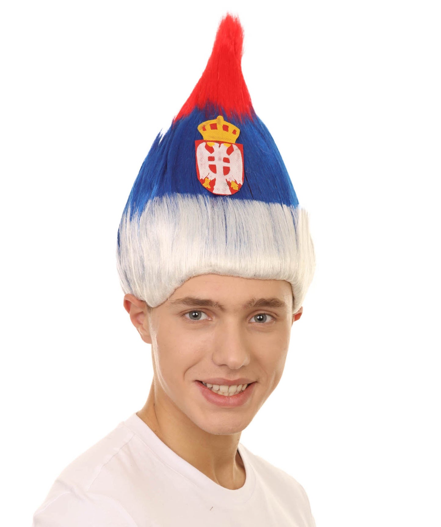 Serbia Sport Troll Wig