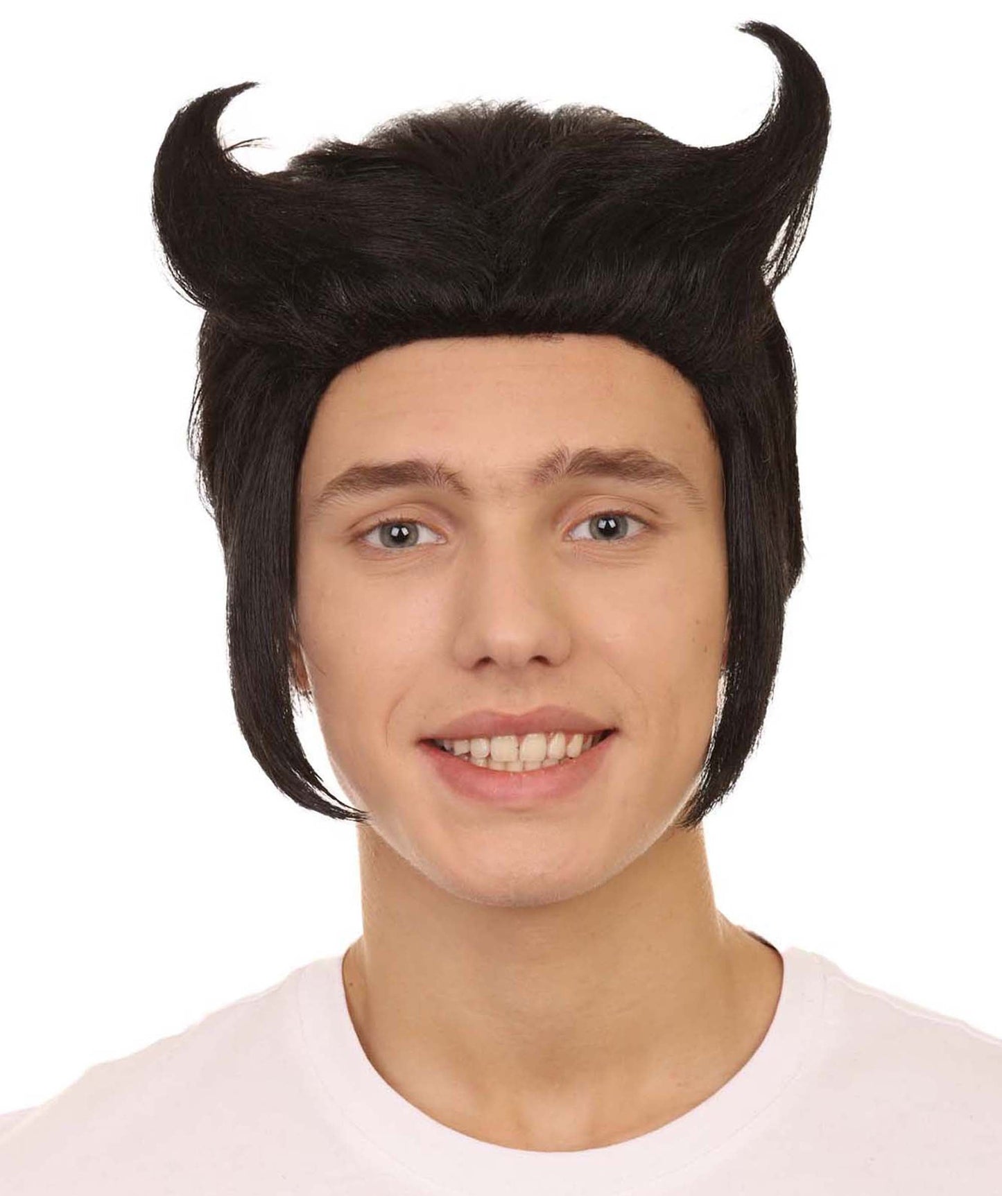 Black Devil Wig | Fancy Halloween Wig | Premium Breathable Capless Cap