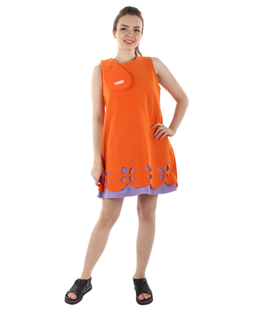 Orange Magical Troll Princess Costume
