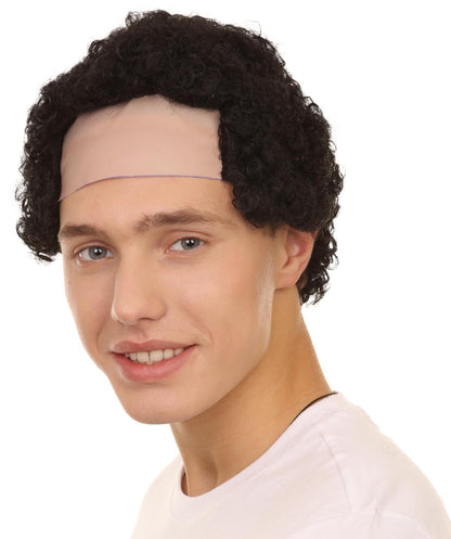 Curly Bald Men's Wig