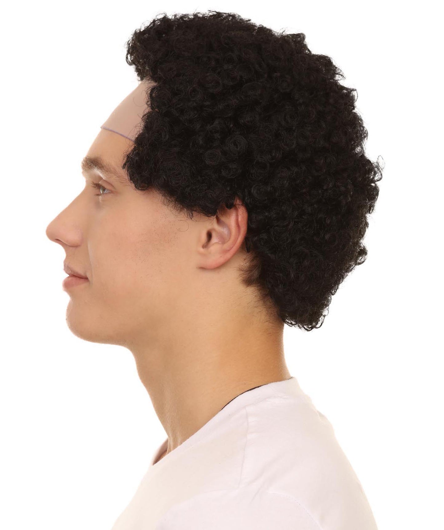 Curly Bald Men's Wig