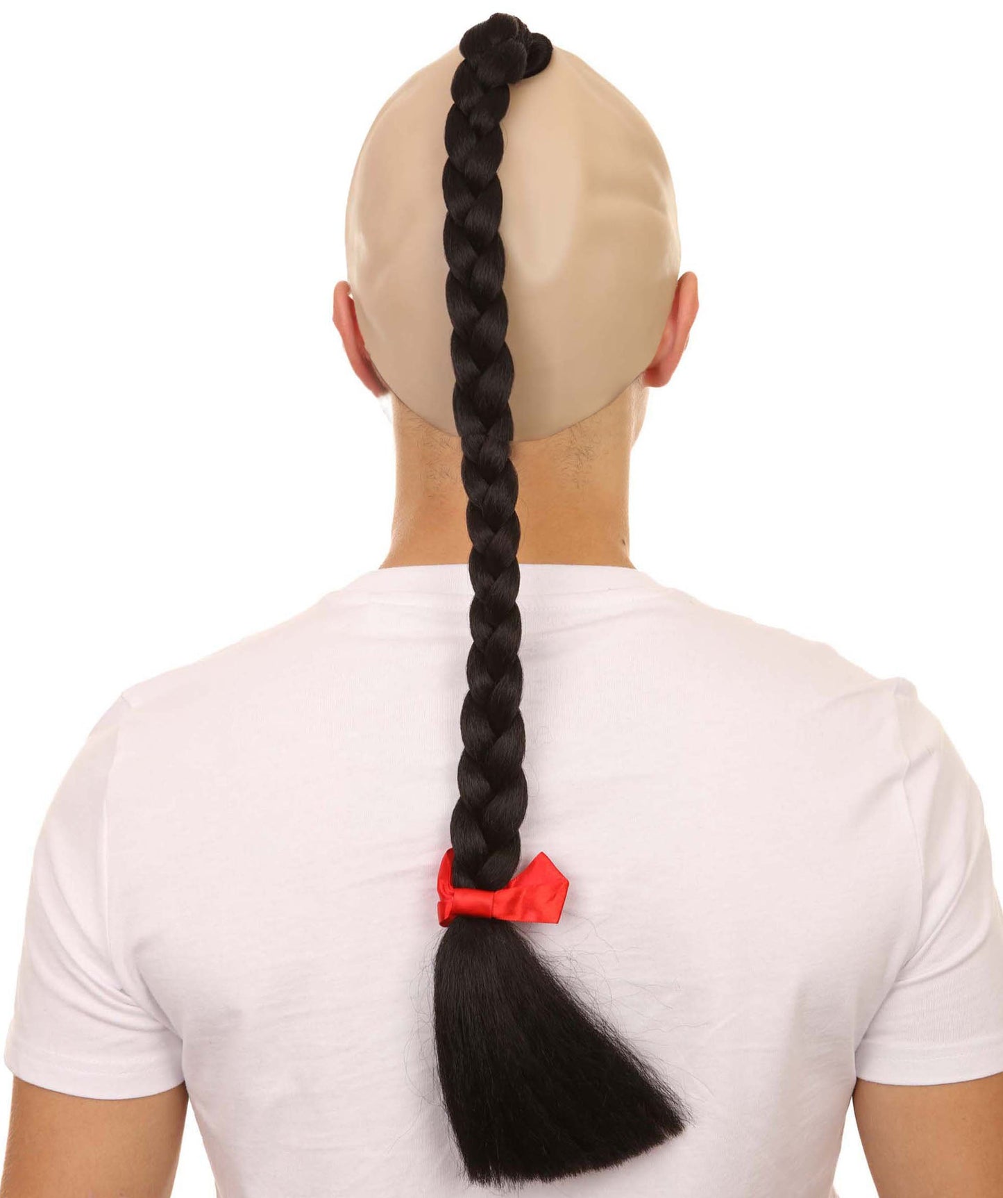 Kung Fu Master Mens Wig | Black Braid With Wig