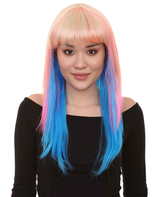 Long Bob Multicolored Cosplay Wig