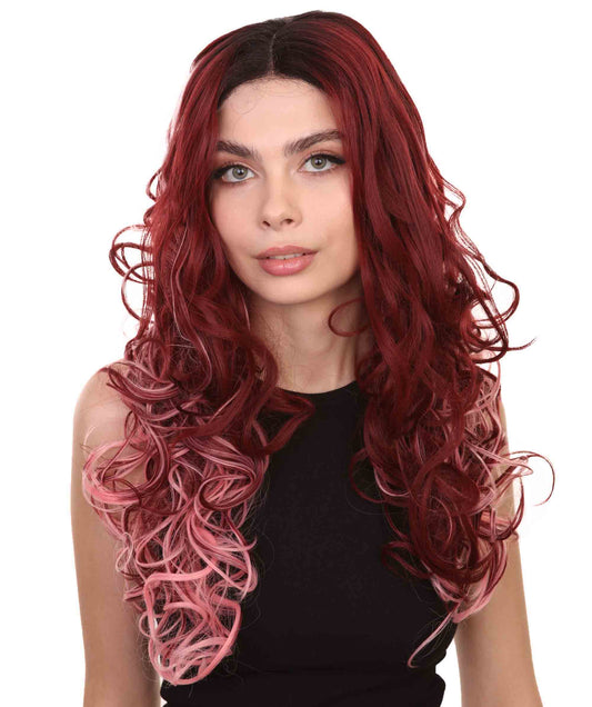 Demi Women's Long Length Lace Front Wavy With Dark Roots -  Fashion Wigs | Nunique