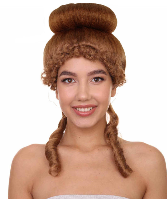 French Colonial Auburn Wig