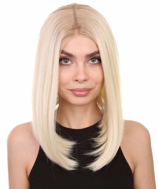 Cindy Women's Solder Length Lace Front Bob wig With Dark Roots - Fashion Wigs | Nunique