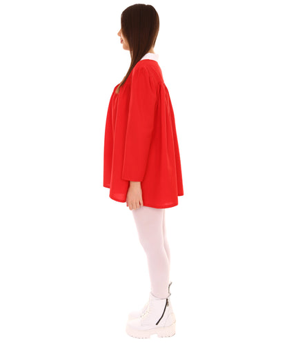 Women's Sleeves Dress Celebrity Costume | Red Fancy Costume