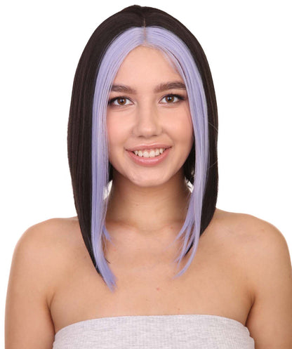 Black and White E-Girl Gamer Wig