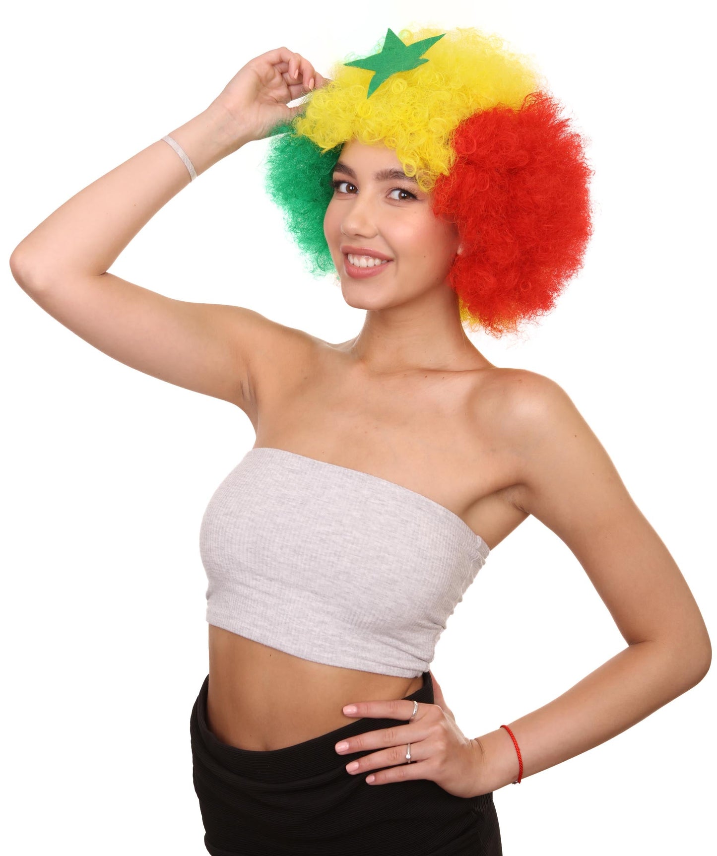 best senegal flag sport afro wig