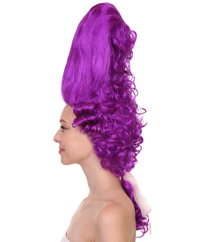 Purple Rococo Updo Wig