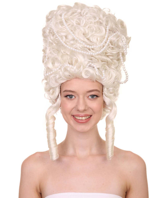 Baroque Marie Antoinette Womens Wig | Multiple Colors Historical Wigs | Premium Breathable Capless Cap | Halloween Party Online