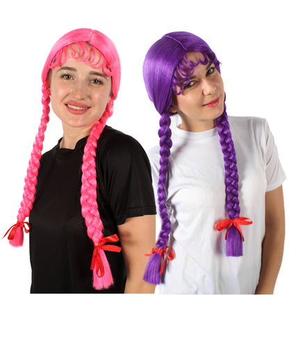 Women's Dutch Girl Wig | Multiple Colors Option Long Braided Wig | Premium Breathable Capless Cap