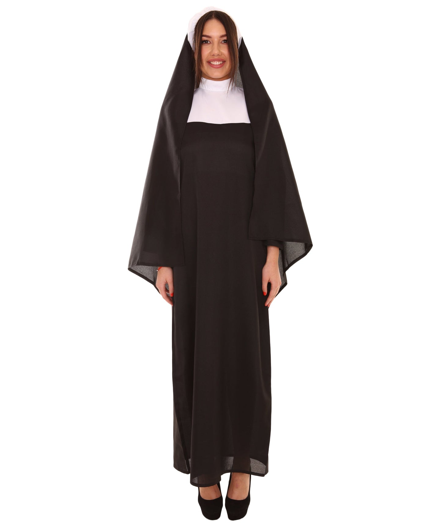 Women's Traditional Nun Religious Costume | Black Fancy Costume