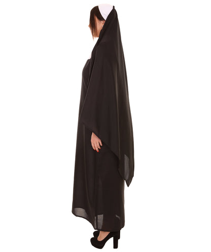 Women's Traditional Nun Religious Costume | Black Fancy Costume