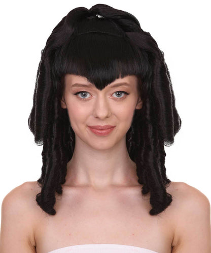 Curly Gothic Vampire Women's Wig | Vampires Character Fancy  Halloween Wigs | Premium Breathable Capless Cap