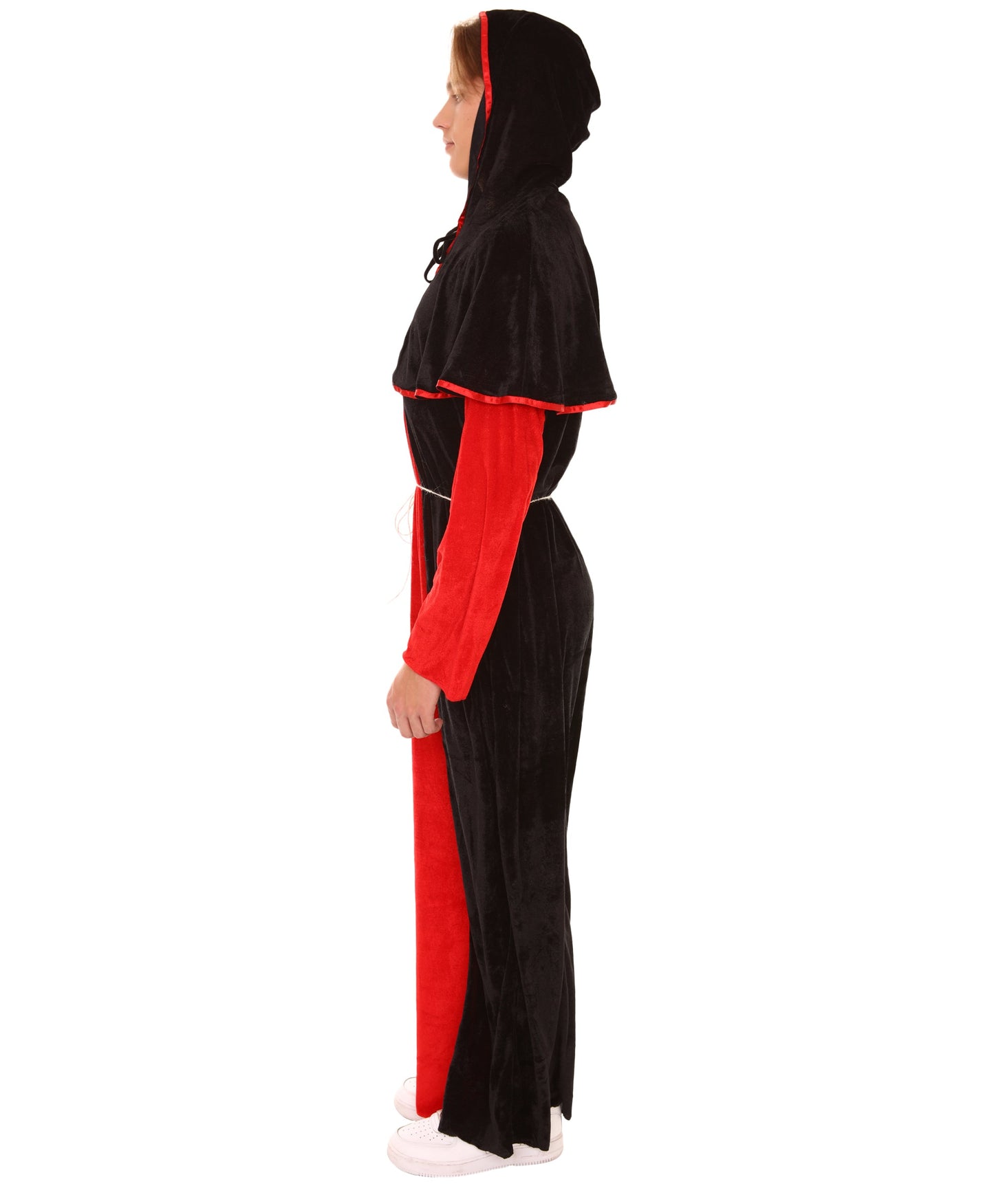 Men's Scary Costume | Devil Red and Black Robe Halloween Costume