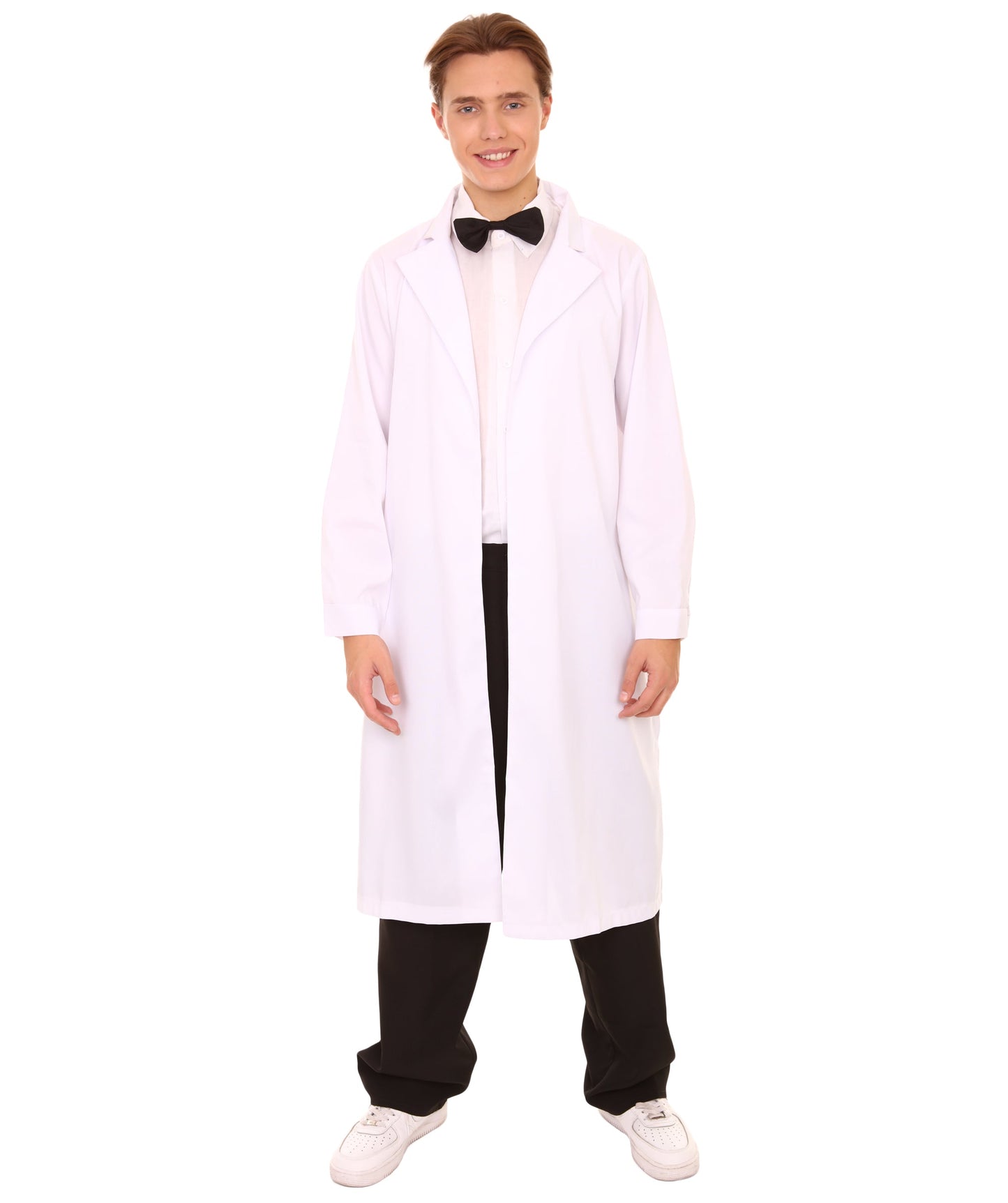 Men's Crazy Scientist Doctor Robe Coat Costume | White Fancy Costume