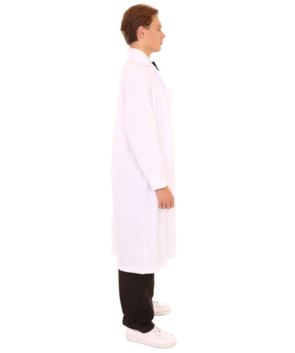 Men's Crazy Scientist Doctor Robe Coat Costume | White Fancy Costume