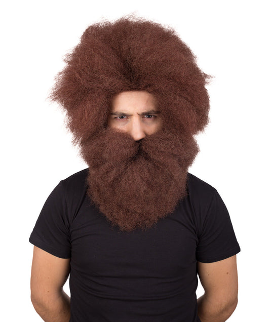 Afro Wildman Wig with Beard