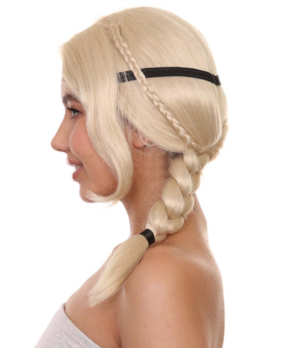 Women's Style ponytail with Black hairband wig | Blonde Wigs | Premium Breathable Capless Cap