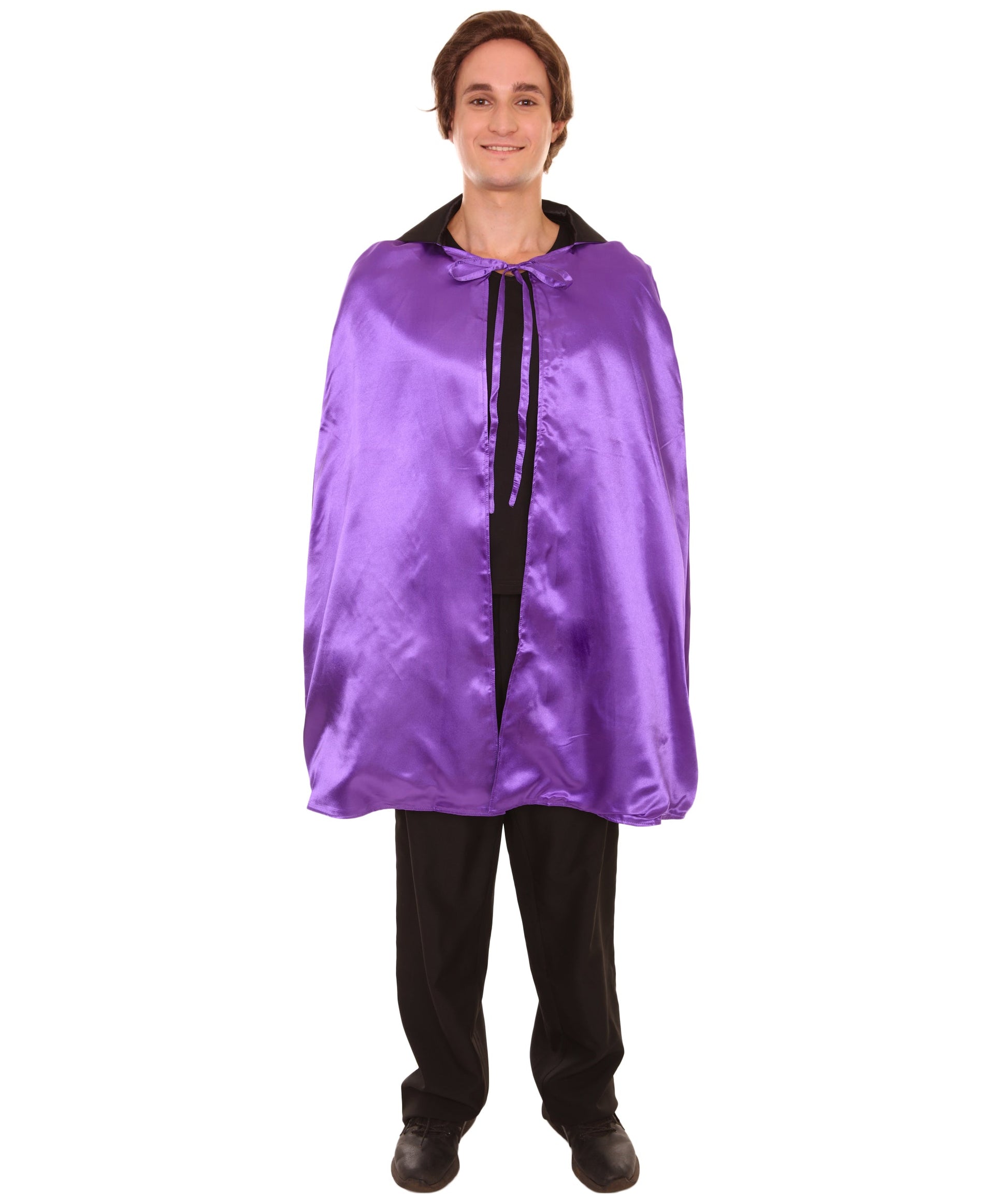 Purple/Black Reversible Vampire Cape Costume