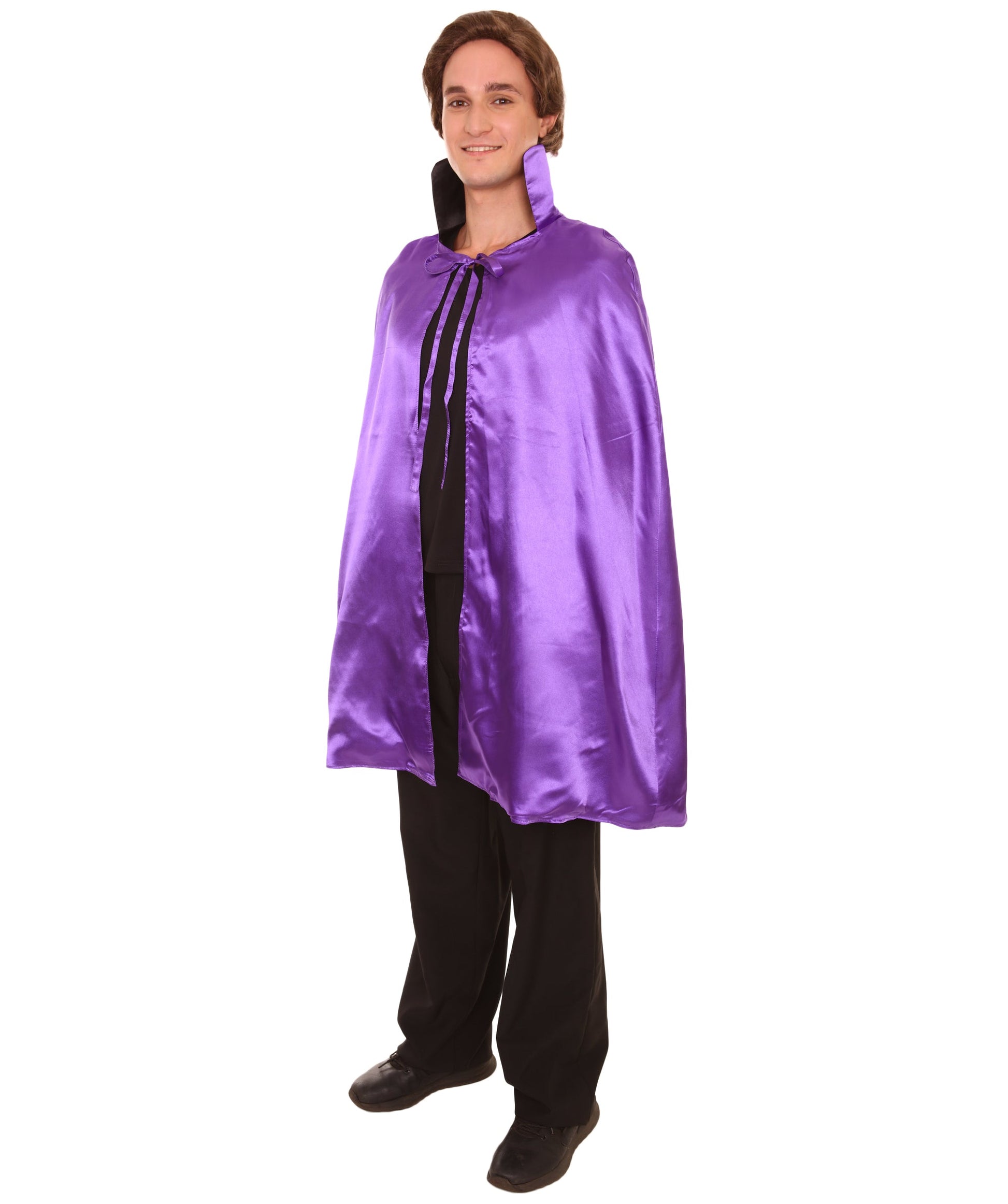 Purple/Black Reversible Vampire Cape Costume