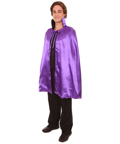 Purple/Black Reversible Vampire Cape Costume