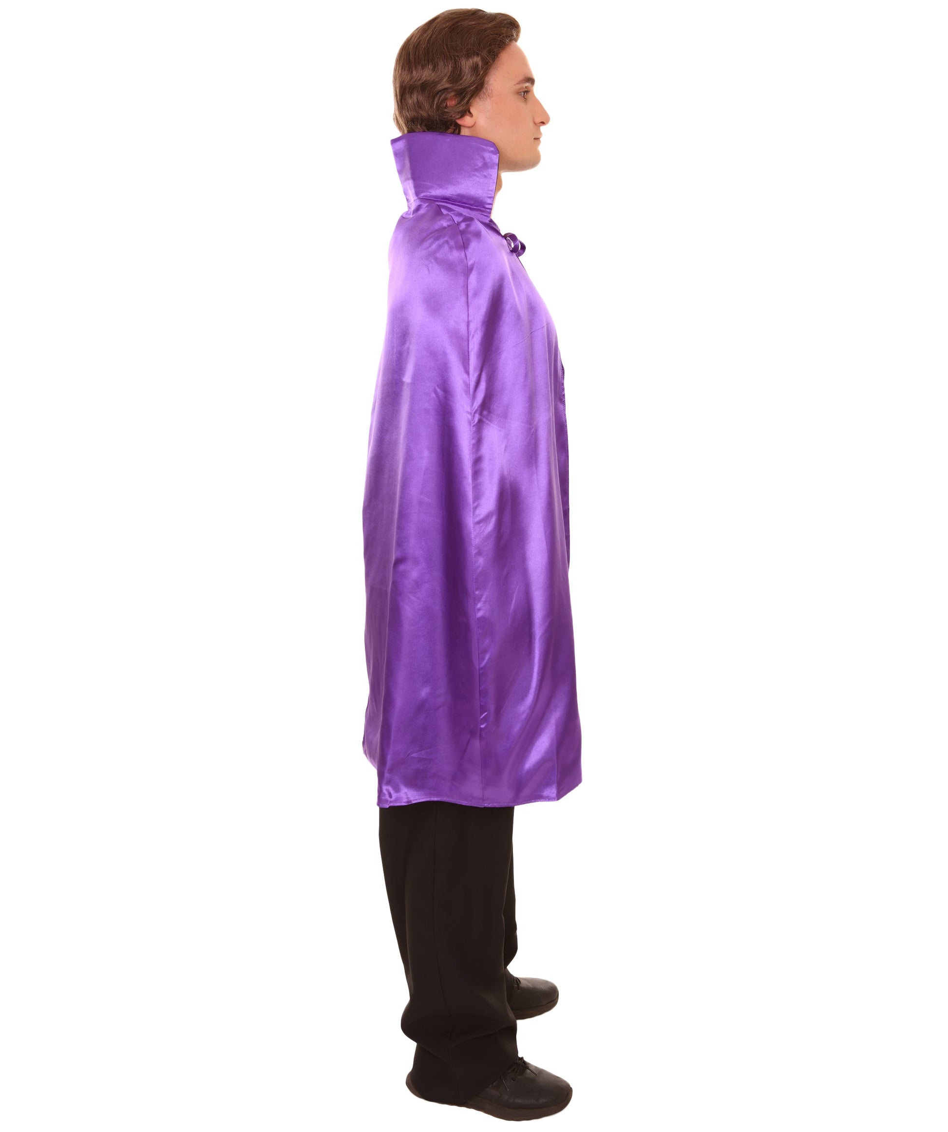 Purple/Black Reversible Vampire Cape Costume