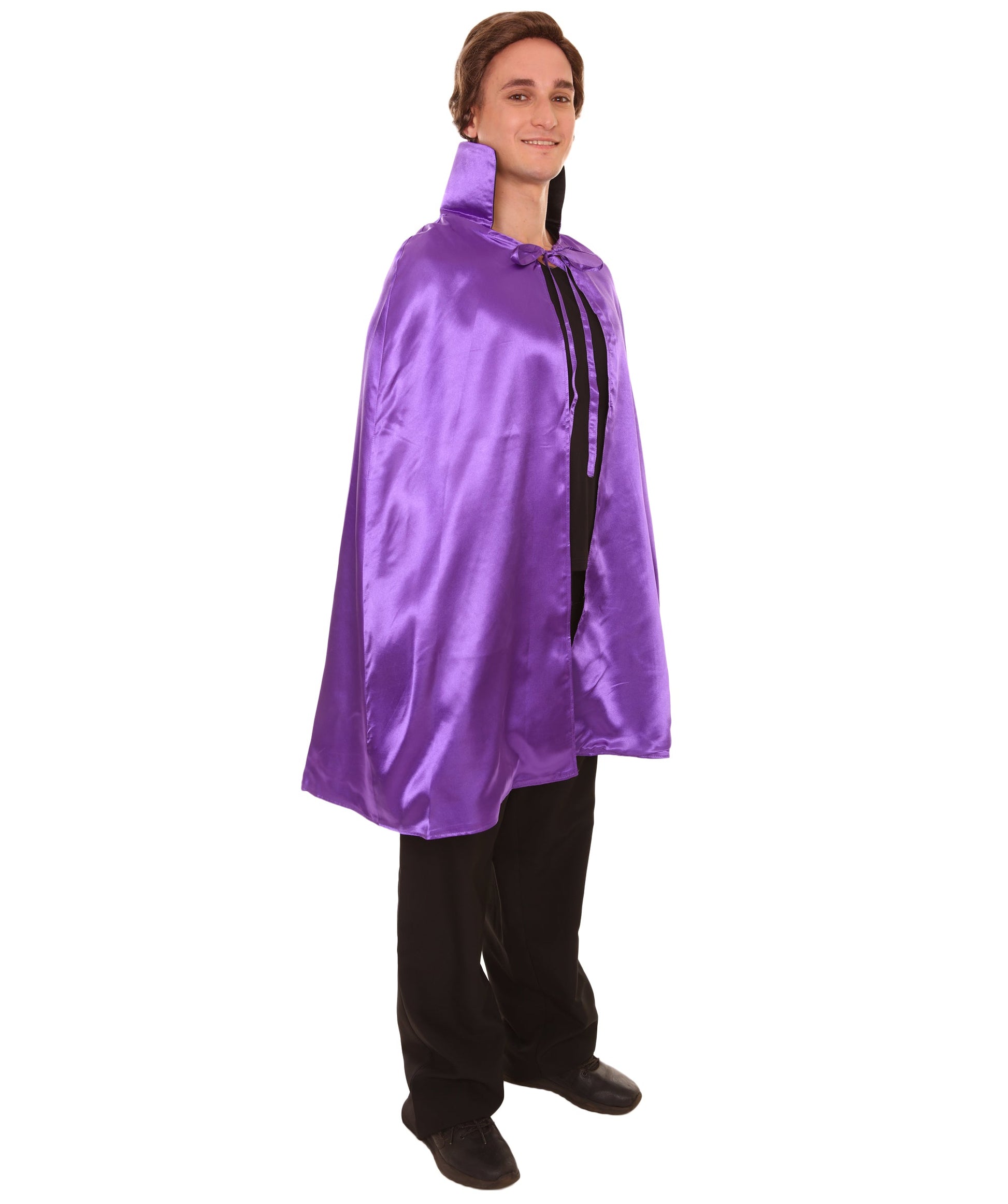 Purple/Black Reversible Vampire Cape Costume