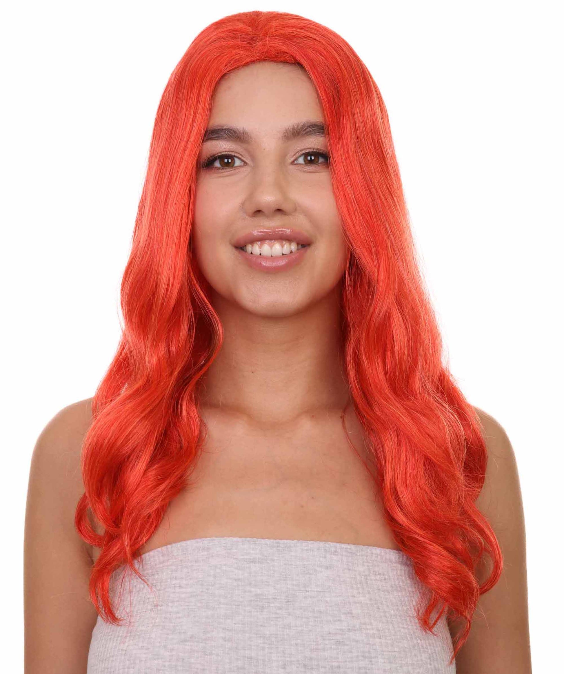 Women's Super Hero Red wigs 